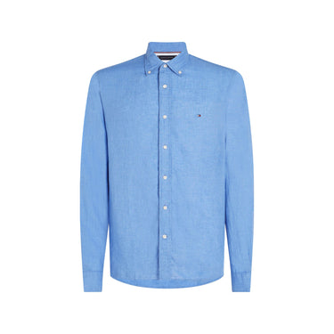 Mw0Mw34602C30 Camisas Tommy Hilfiger Hombre Pigment Dyed Li Solid Rf Shirt